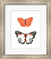 Framed Watercolor Butterflies III