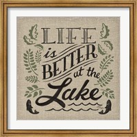 Framed Lake Life I Color