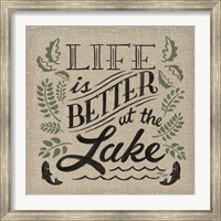 Framed Lake Life I Color