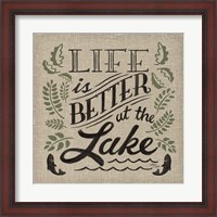 Framed Lake Life I Color