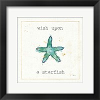 Framed Sea Treasures III Wish