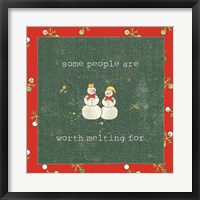 Framed Christmas Cuties IV Dark Green