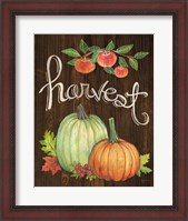 Framed Autumn Harvest IV Walnut