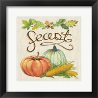 Framed Autumn Harvest II Linen