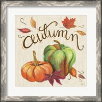 Framed 'Autumn Harvest I Linen' border=
