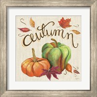 Framed 'Autumn Harvest I Linen' border=
