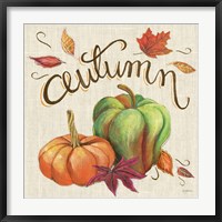 Framed Autumn Harvest I Linen