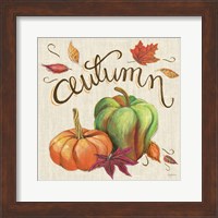 Framed Autumn Harvest I Linen