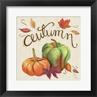 Autumn Harvest I Linen Framed Print