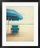 Framed Under the Umbrella II - Bright Turquoise