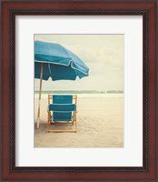 Framed Under the Umbrella II - Bright Turquoise