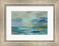 Framed Pastel Blue Sea