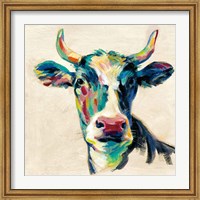 Framed Expressionistic Cow II