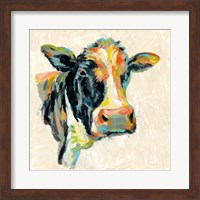 Framed Expressionistic Cow I