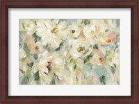 Framed Expressive Pale Floral