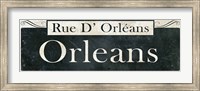 Framed French Quarter Sign II