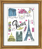 Framed Travel Paris White
