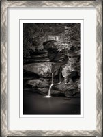 Framed Upper Falls Old Mans Cave BW