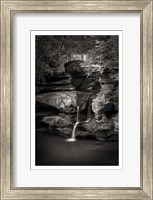 Framed Upper Falls Old Mans Cave BW