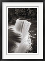 Framed Tahquamenon Falls Michigan II BW