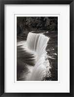 Framed Tahquamenon Falls Michigan II BW