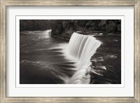 Framed Tahquamenon Falls Michigan I BW