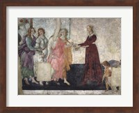 Framed Venus and the Graces Offering Gifts to a Young Girl