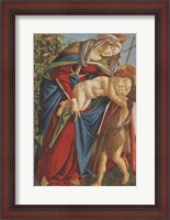 Framed Madonna with Child Embracing the Young St John