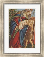 Framed Madonna with Child Embracing the Young St John