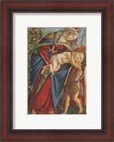 Framed Madonna with Child Embracing the Young St John