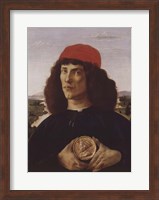 Framed Portrait of a Man with a Medal of Cosimo the Elder