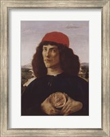 Framed Portrait of a Man with a Medal of Cosimo the Elder