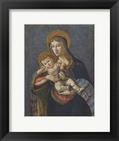 Framed Madonna and Child with the Crown of Thorns and Three Nails