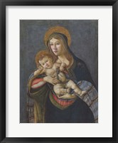 Framed Madonna and Child with the Crown of Thorns and Three Nails