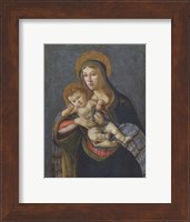 Framed Madonna and Child with the Crown of Thorns and Three Nails