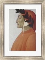 Framed Portrait of Dante Alighieri
