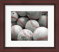 Framed Vintage Baseballs
