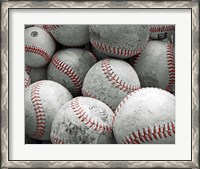 Framed Vintage Baseballs