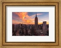 Framed 9-11 New York Sunset 2