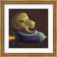 Framed Rocket Lion