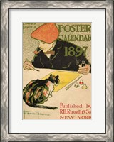 Framed R.H. Russell & Son Calendar, 1897