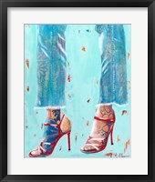 Framed Red Heels