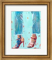 Framed Red Heels