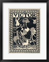 Framed Victor Bicycles (vertical, monochrome)