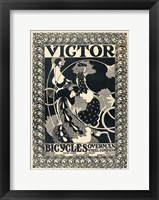 Framed Victor Bicycles (vertical, monochrome)