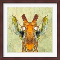 Framed Abstract Giraffe Calf