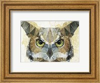 Framed Abstract Owl