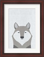 Framed Gray Wolf