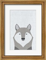 Framed Gray Wolf