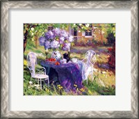Framed Lilac Tea Party